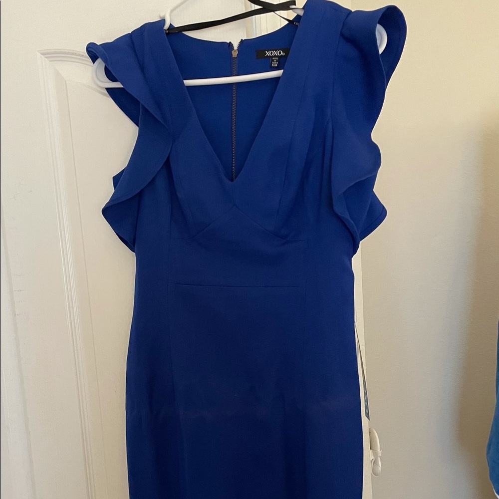 Royal Blue Midi Dress